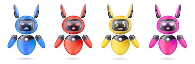 Chatbot illustration in realistic style