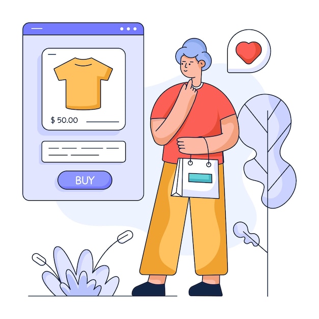 check flat illustration of analytical report