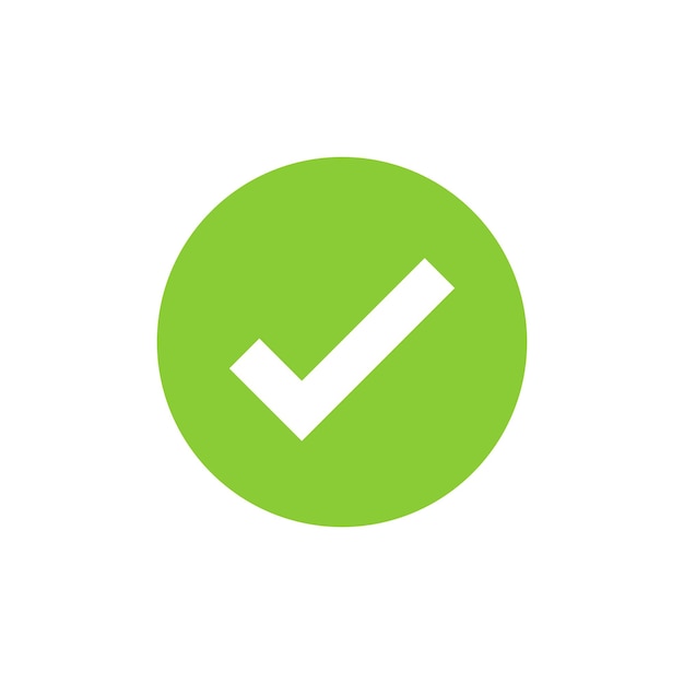 Check Mark Checklist Circle Badge Vector Template