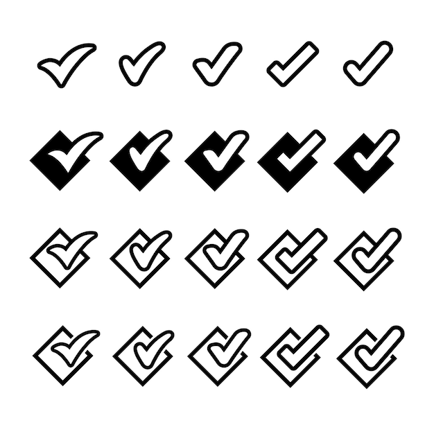 check mark valid yes confirmation okey positive checked confirm acceptance in checklist icon