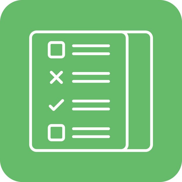 Checklist icon vector image Can be used for Learning