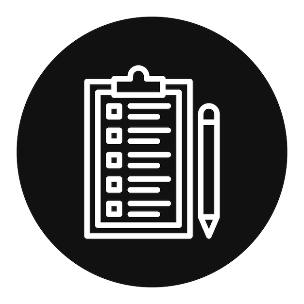 checklist icon vector image can be used for ski resort