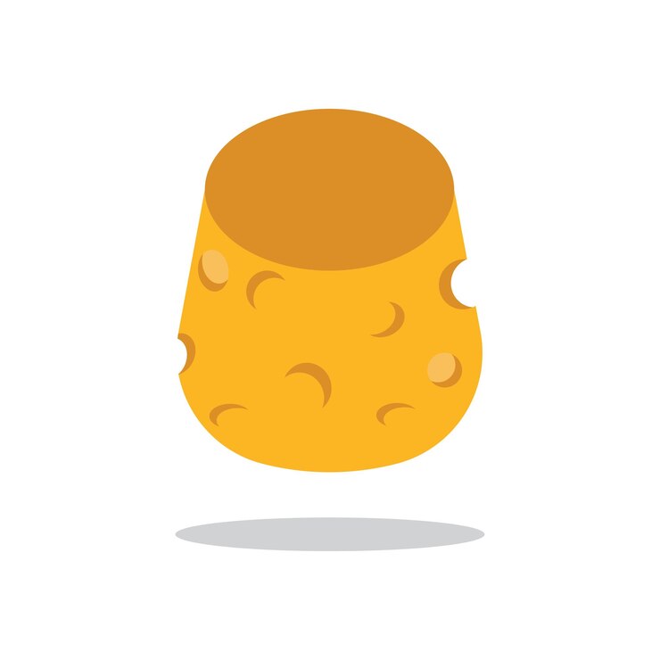 Vector cheese illustration icon