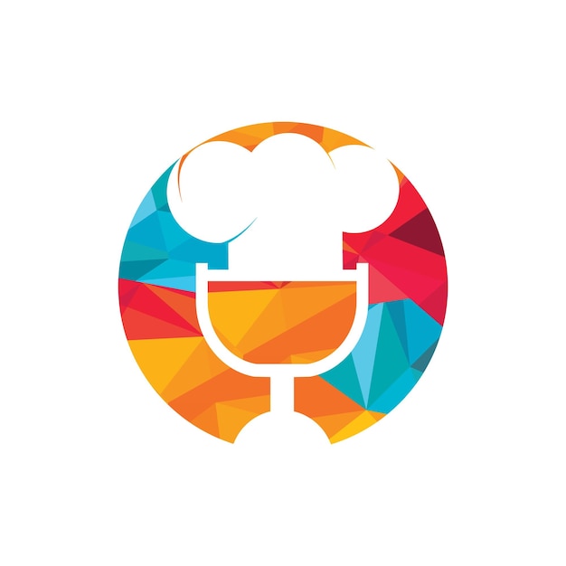 Chef podcast vector logo design template