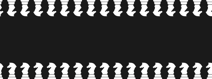Vector chess border frame design vector illustration