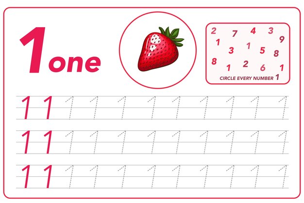 Children cards numbers Kids Learning Material Learning numbers tracing number practice worksheet