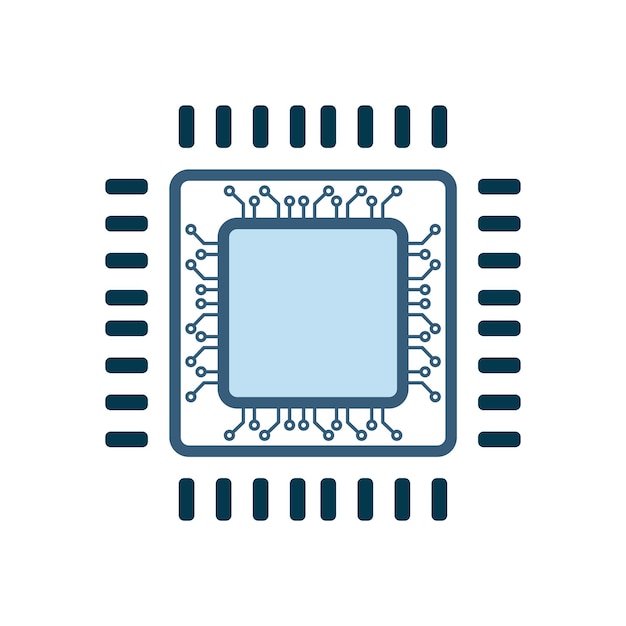 chip technology circuits system icons design a vector ai symbol concept design for ui creation