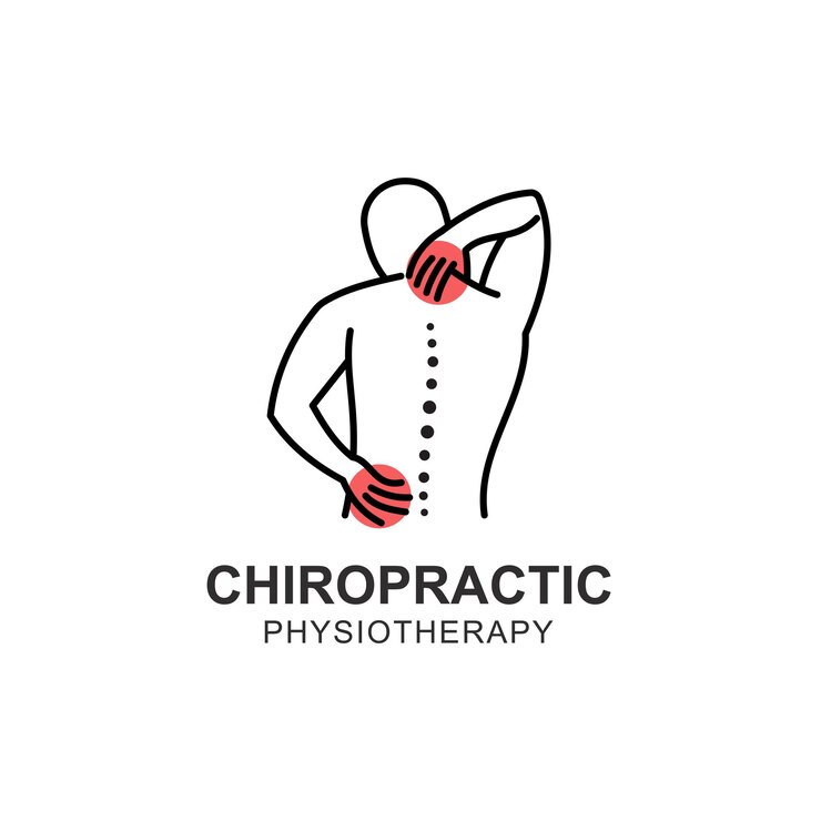 Vector chiropractic symbol vector icon design illustration template