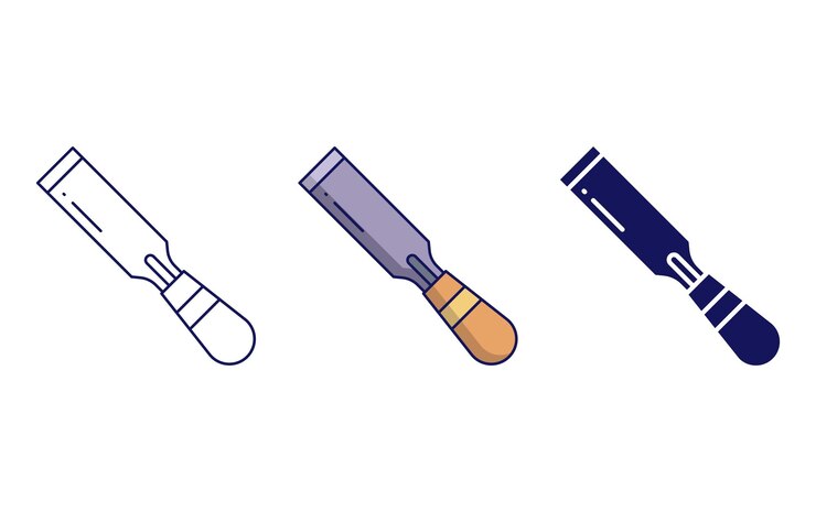 Vector chisel icon