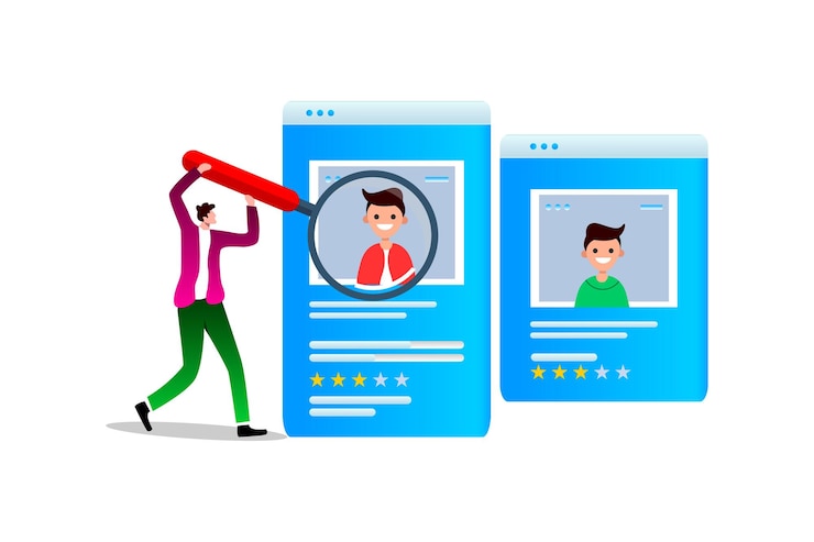 Vector choice of worker or personnel recruitment concept