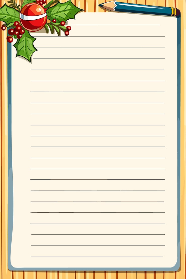 Vector christmas decoration stationery