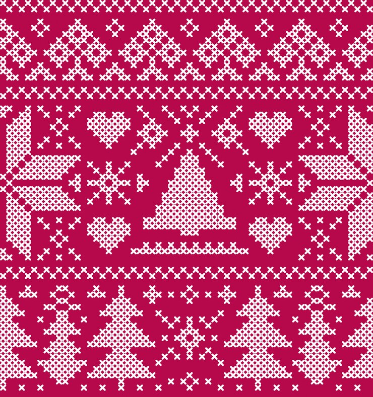 Vector christmas seamless pattern