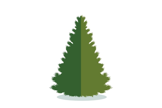 christmas tree vector icon modern style fir symbol in color for holiday decoration gift card design
