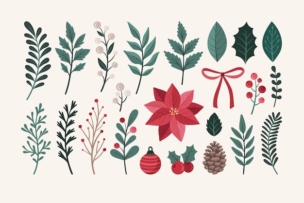 christmas wreath festive element v1 in vector eps