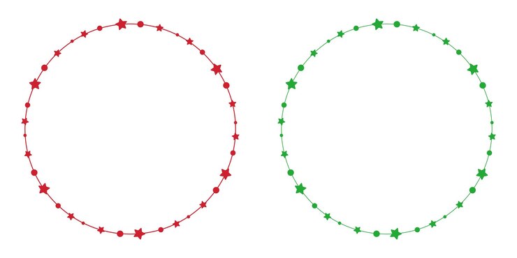 Circle Christmas frames