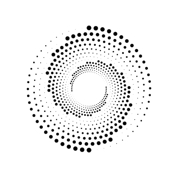 Circle Halftone Vector Art