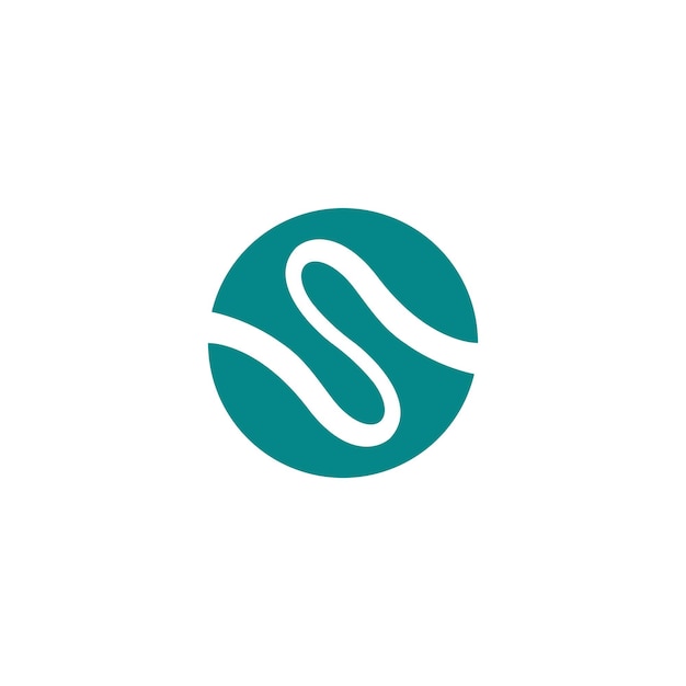Circle letter s logo template vector illustration