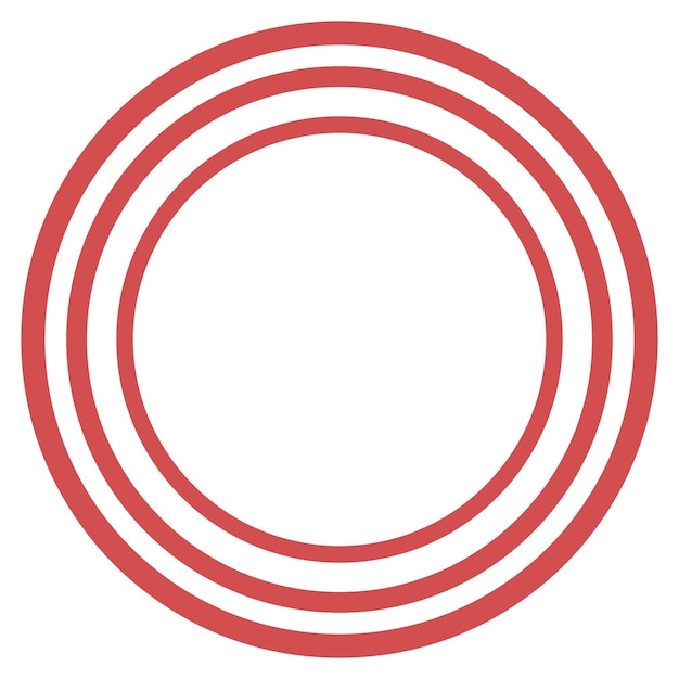 Circle Side Frame Clipart Set