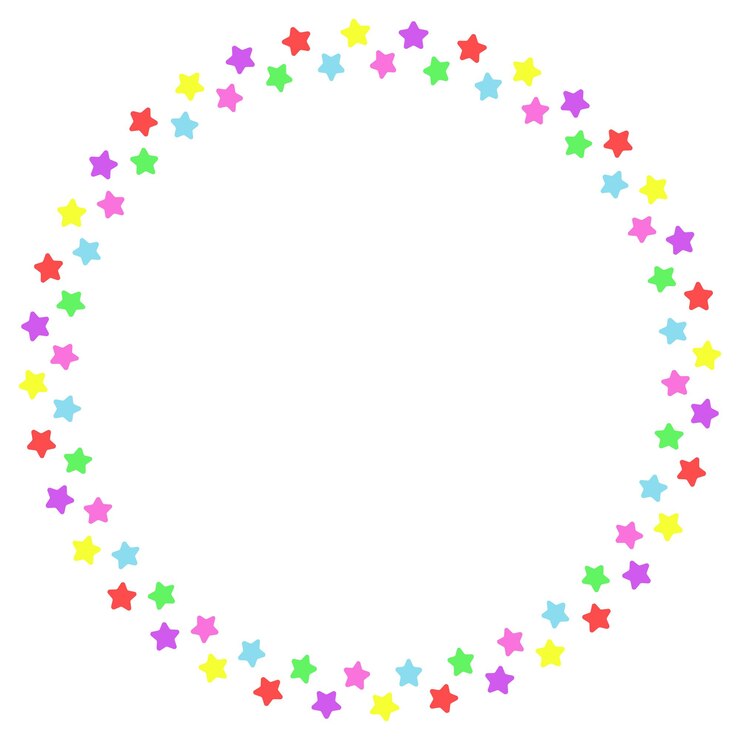 Circle stars frame
