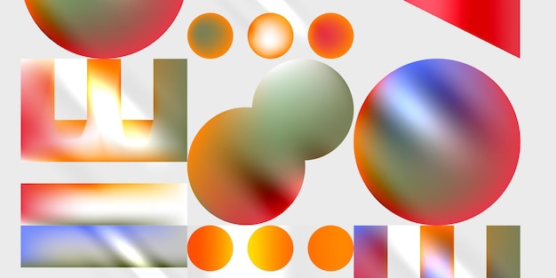 Circles and triangles modern art Vector Illustration For Wallpaper Banner Background Card Book Illustration landing page