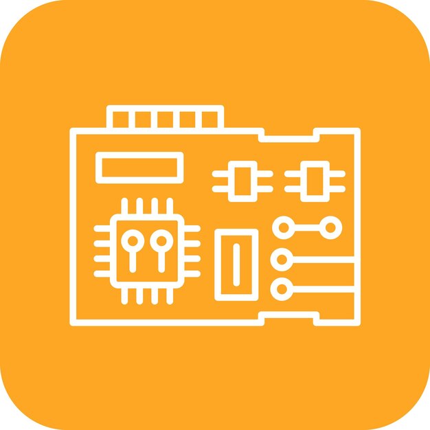 circuit icon vector image can be used for artificial intelligence