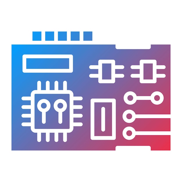 circuit icon vector image can be used for artificial intelligence