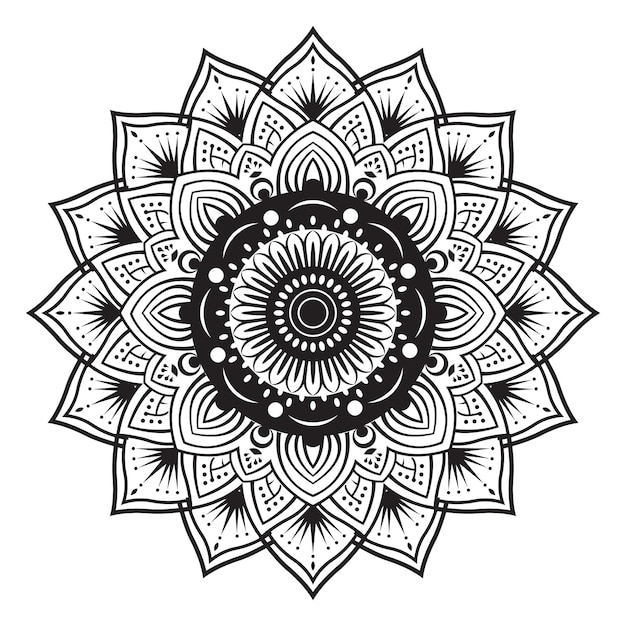 Circular pattern in the form of a mandala