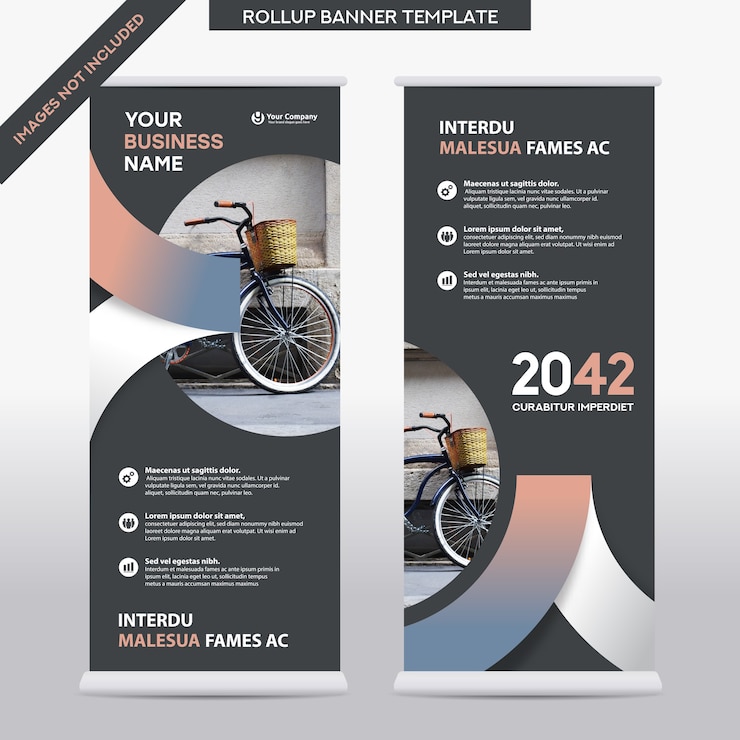 Vector city background business roll up design template.flag banner design. can be adapt to brochure, annual report, magazine,poster, corporate presentation,flyer, website