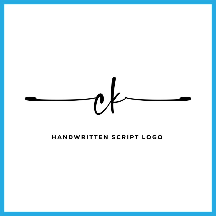 CK initials Handwriting signature logo CK letter real estate beauty photography letter logo design
