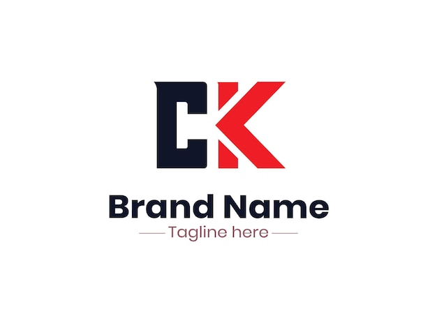 CK logo design design template