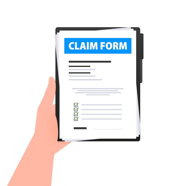 Claim form document Insurance application form Accident Snd insurance
