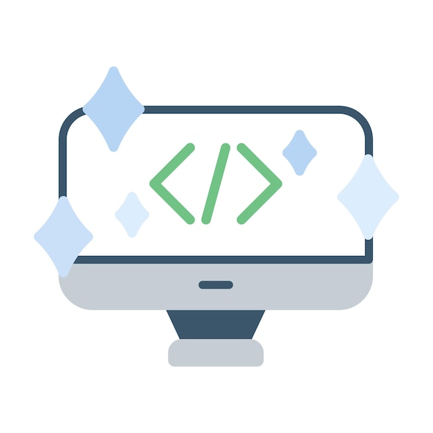 Clean Code Flat Illustration