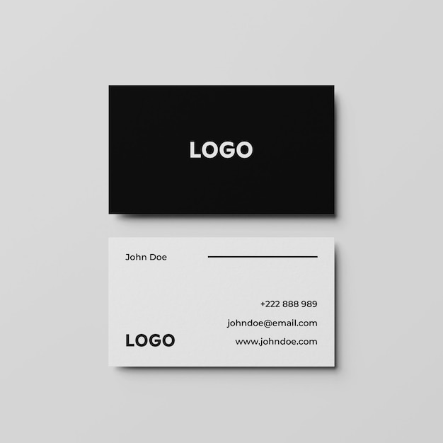 clean minimal business card template