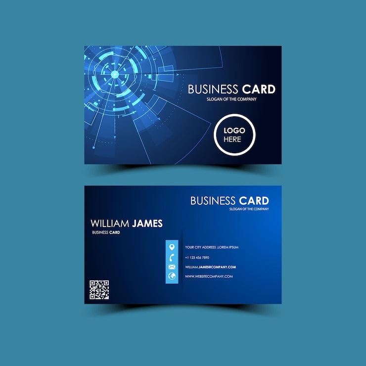 clean stylish business card design