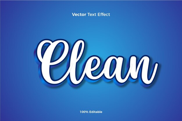 clean vector 3d editable  text effect  style