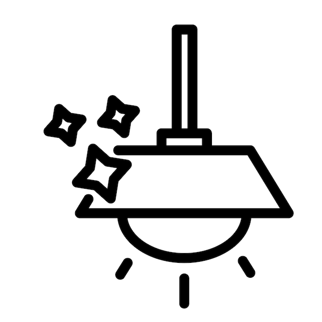 Cleaning Light Fixtures Vector Illustration