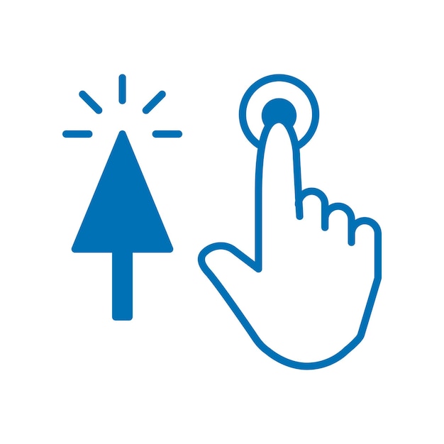 click pointer icon vector design templates
