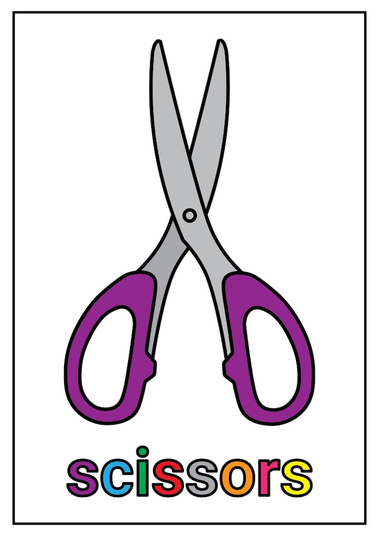Vector clip art gunting sederhana