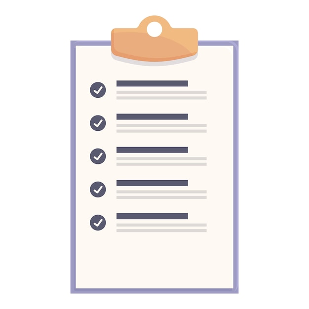 Clipboard showing checkmarked checklist for task management and business planning