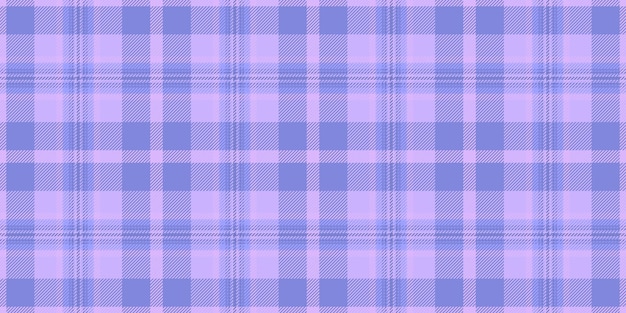 Close up texture seamless plaid decorating pattern tartan fabric Scotland check textile background vector in blue and light colors