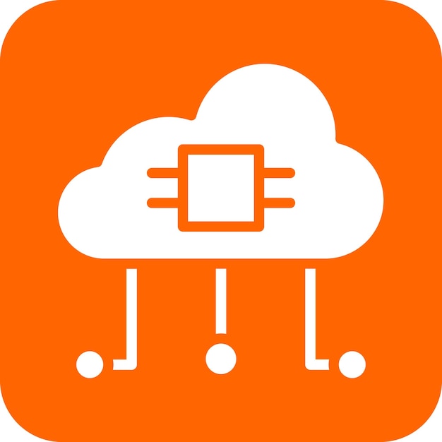 Cloud Computing Icon Style