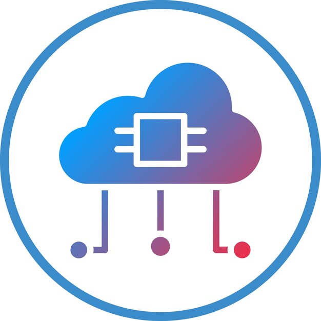 Cloud Computing Icon Style