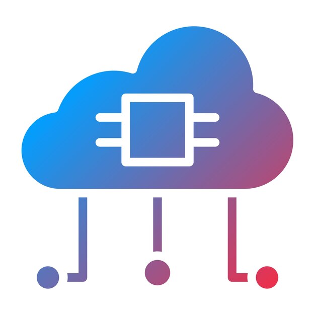 Cloud Computing Icon Style