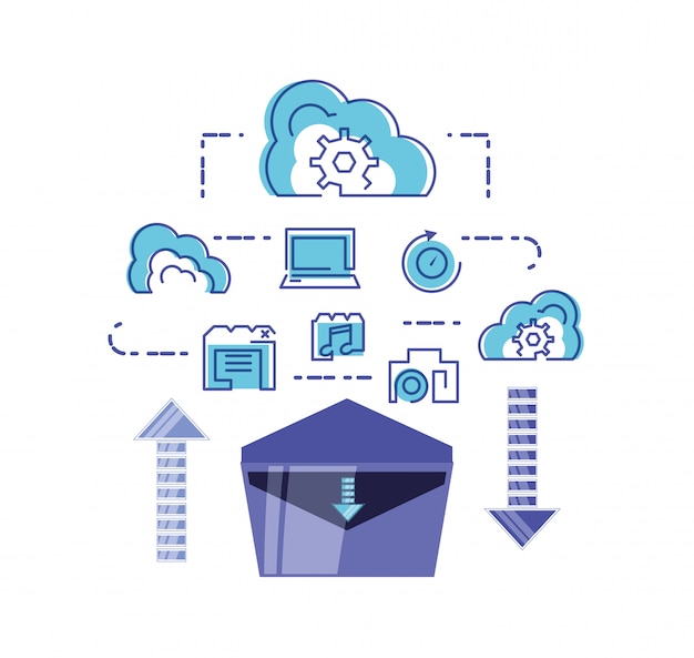 cloud computing network with envelope