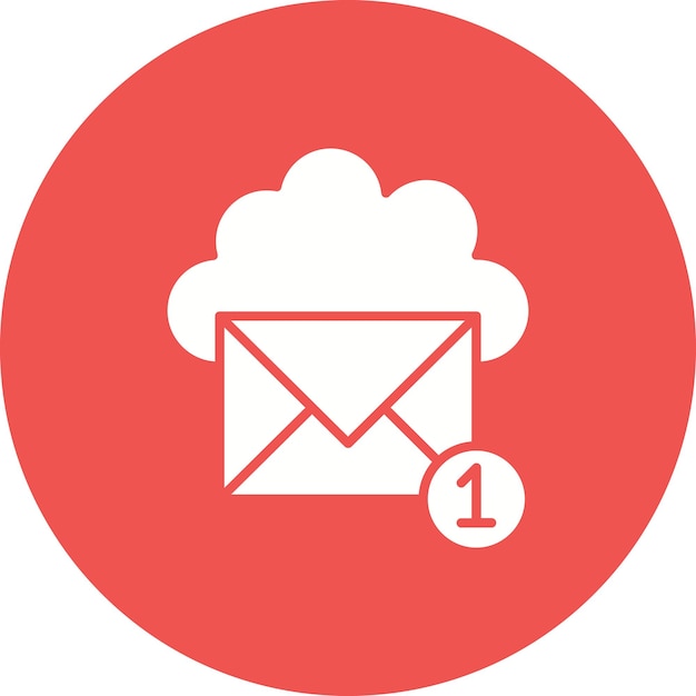 Cloud Email icon vector image Can be used for Cloud Computing