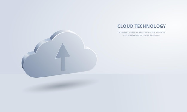 cloud security technology network and data security protection background design