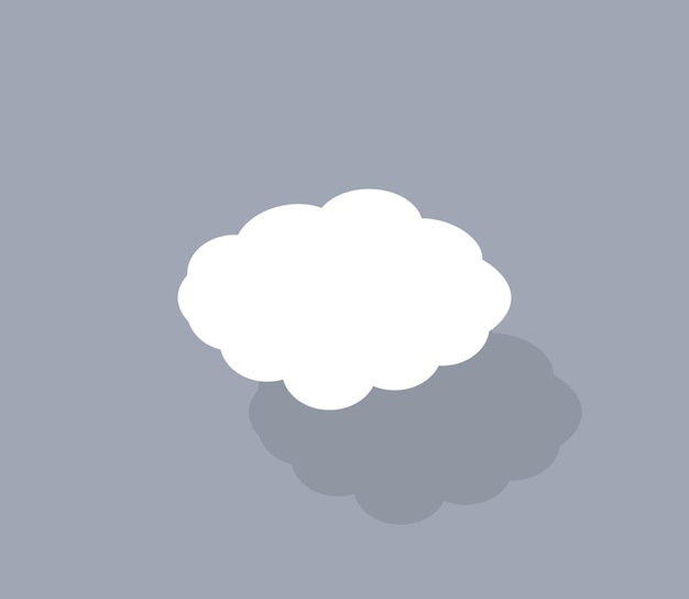 Cloud vector icon Weather symbol