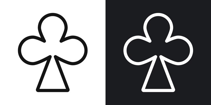 Vector club vector icon set in black and white outlines