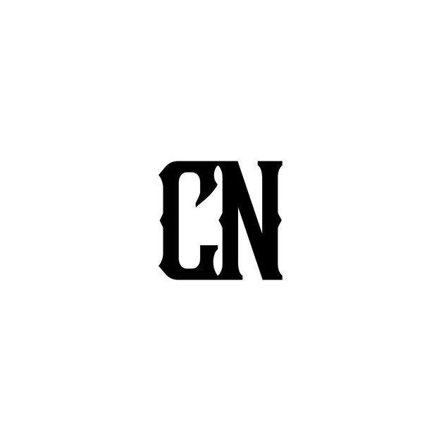 cn monogram logo design letter text name symbol monochrome logotype alphabet character simple logo