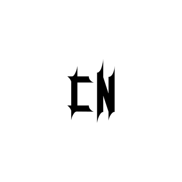 cn monogram logo design letter text name symbol monochrome logotype alphabet character simple logo